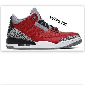 MENS NIKE AIR JORDAN 3 RETRO- AUTHENTICATED/VERIFIED BY GOAT